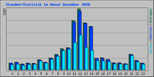 Stunden-Statistik im Monat Dezember 2020