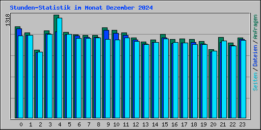 Stunden-Statistik im Monat Dezember 2024